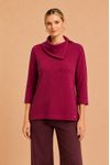 BLUSA HERITAGE GOLA VIRADA bordo -2-